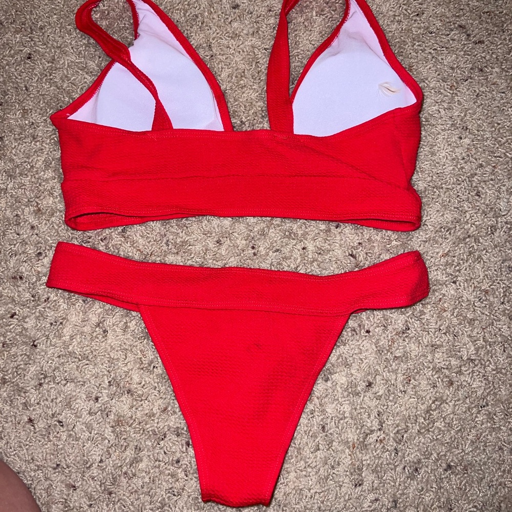Red Bikini Set - Picture 2 of 3